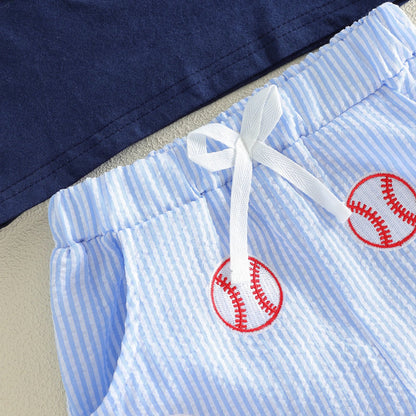 BASEBALL Blue Outfit