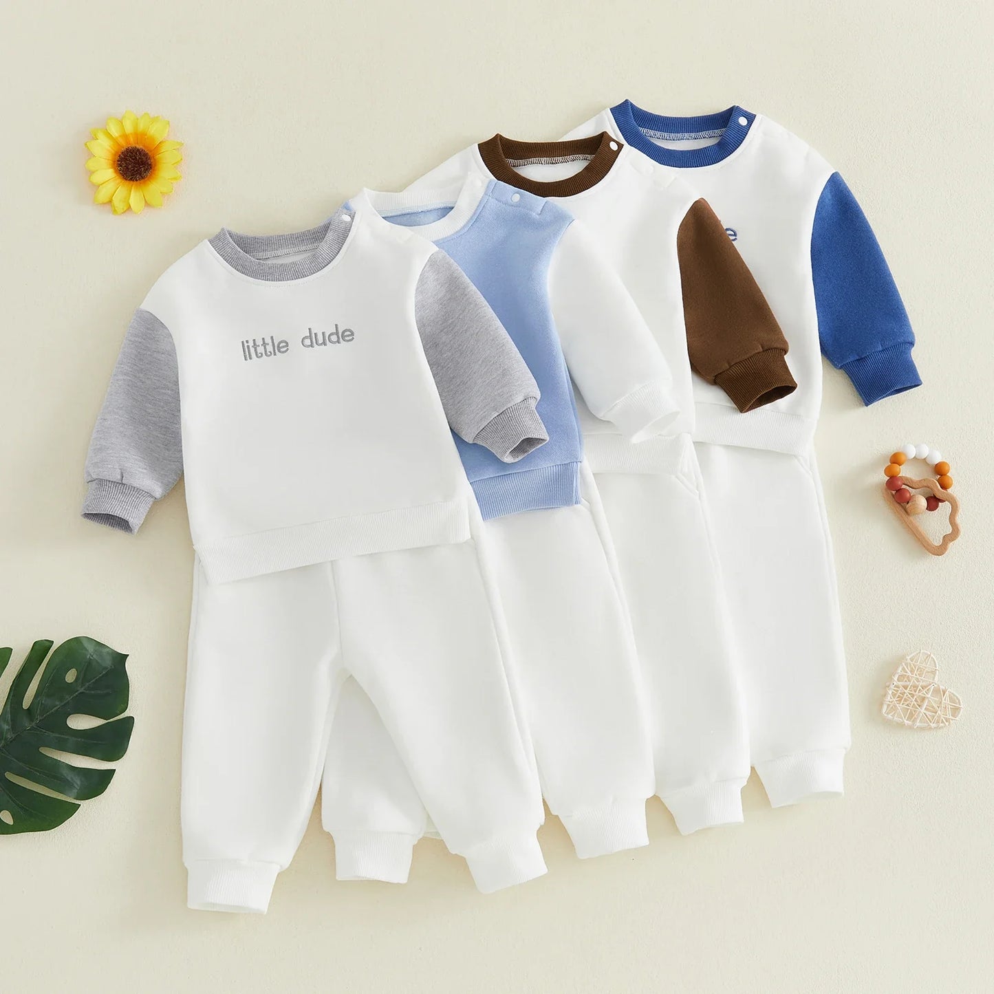 LITTLE DUDE White Outfit