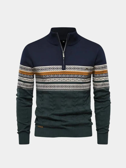 half-zip-knit-pullover-sweater-cross-crown
