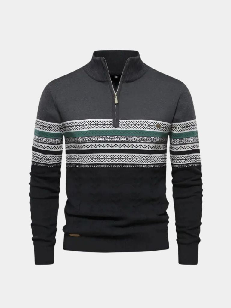 half-zip-knit-pullover-sweater-cross-crown