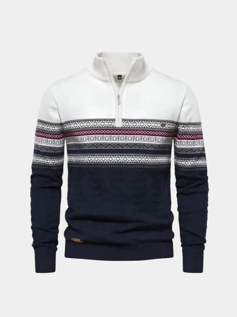 half-zip-knit-pullover-sweater-cross-crown