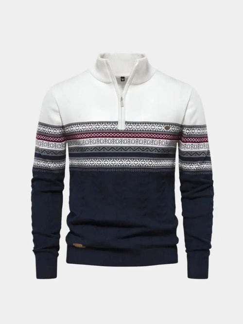 half-zip-knit-pullover-sweater-cross-crown