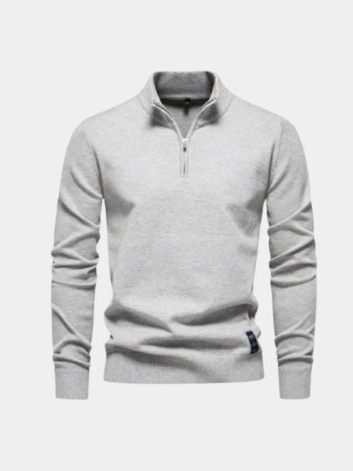 half-zip-knitwear-pullover-sweater-cross-crown