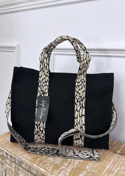Darla Patterned Square Tote Bag