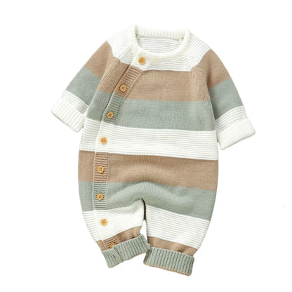 COZY Striped Knitted Jumpsuit