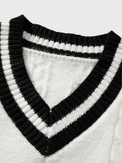 minimalist-v-neck-sweater-cross-crown