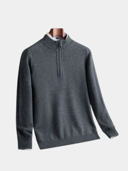 stripe-quarter-zip-wool-sweater-cross-crown