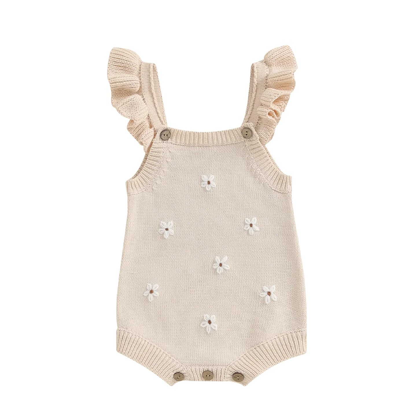 DAISY Knitted Ruffle Romper