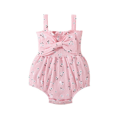 MAREILLE Floral Bowtie Romper