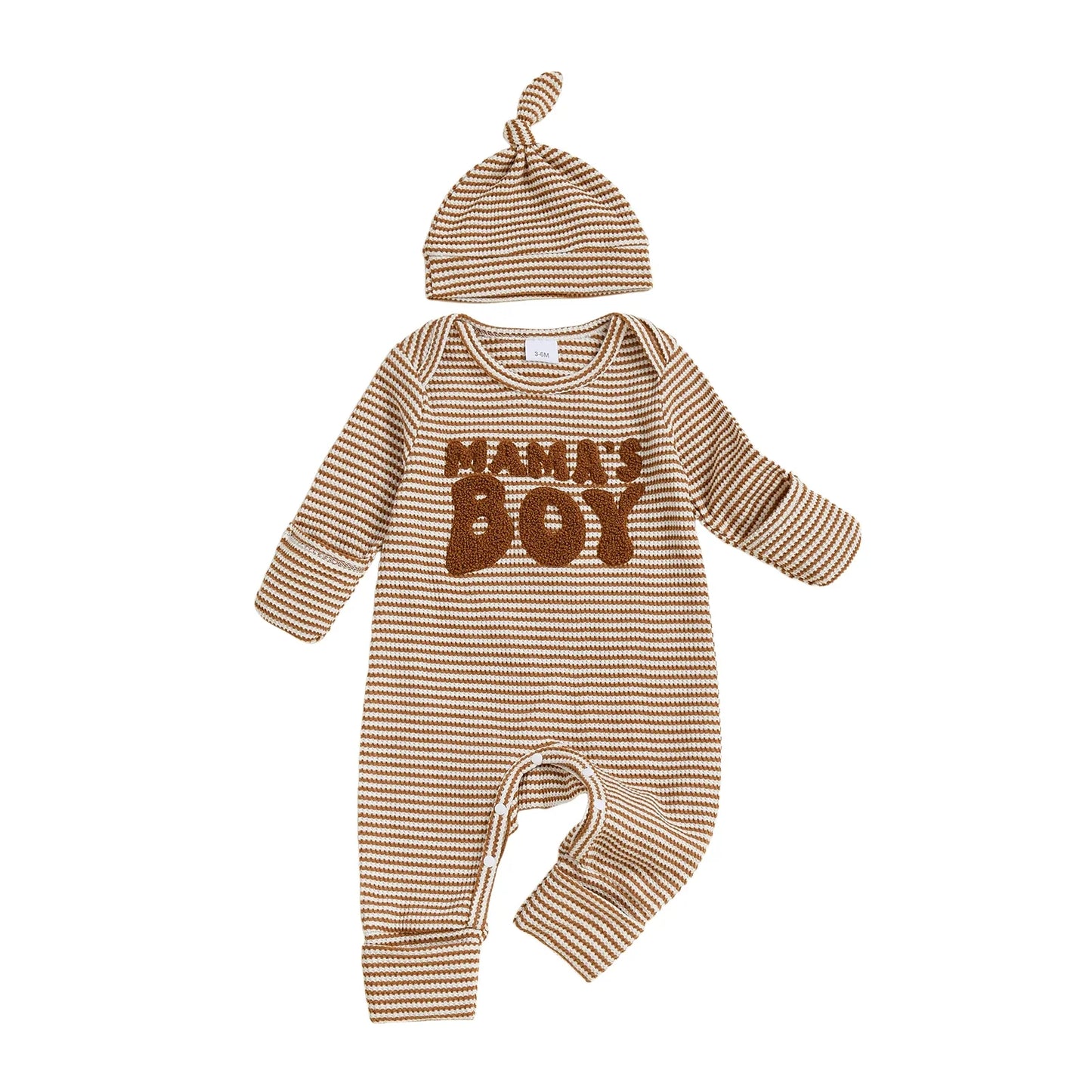 MAMA'S BOY Striped Jumpsuit