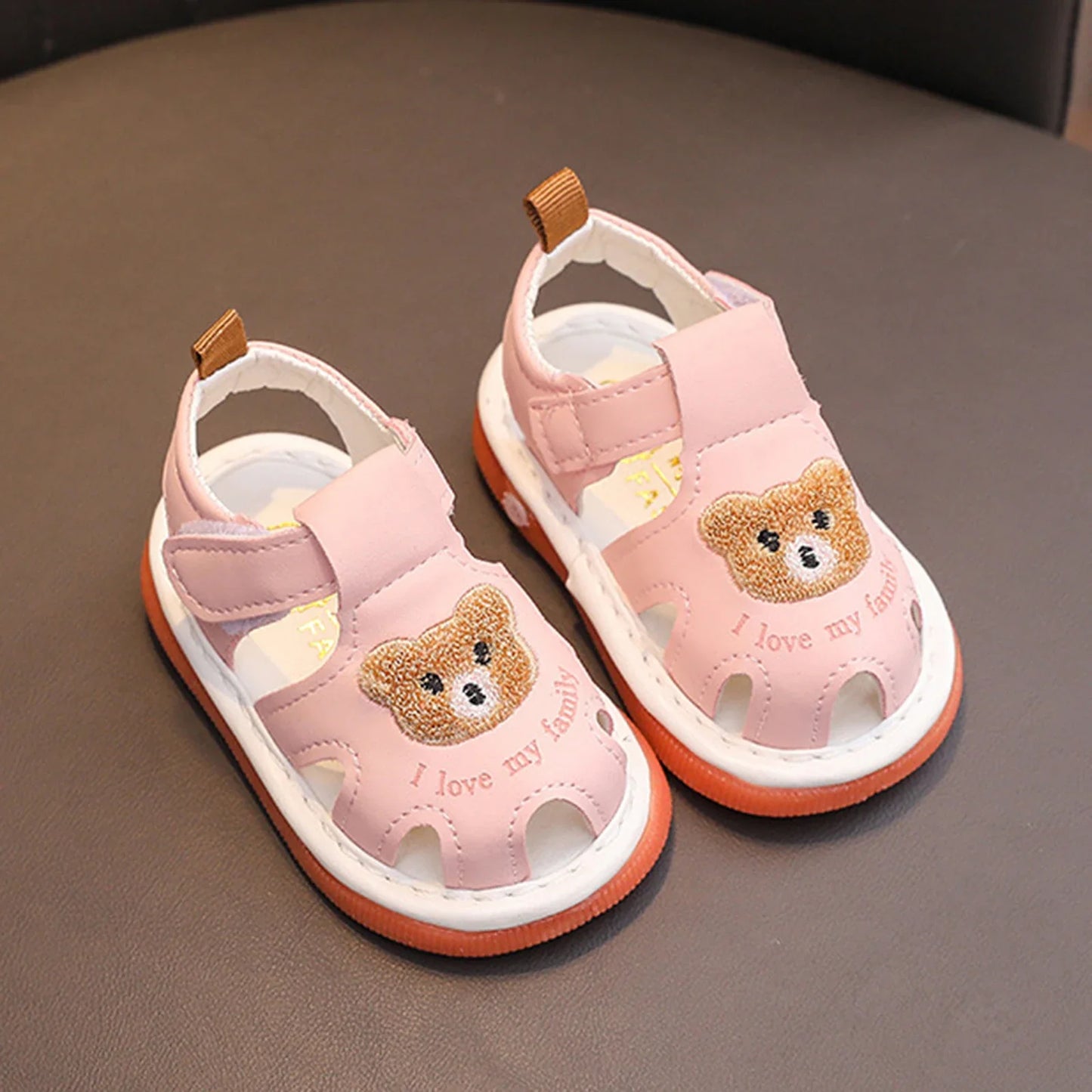 I LOVE MY FAMILY Bear Sandals