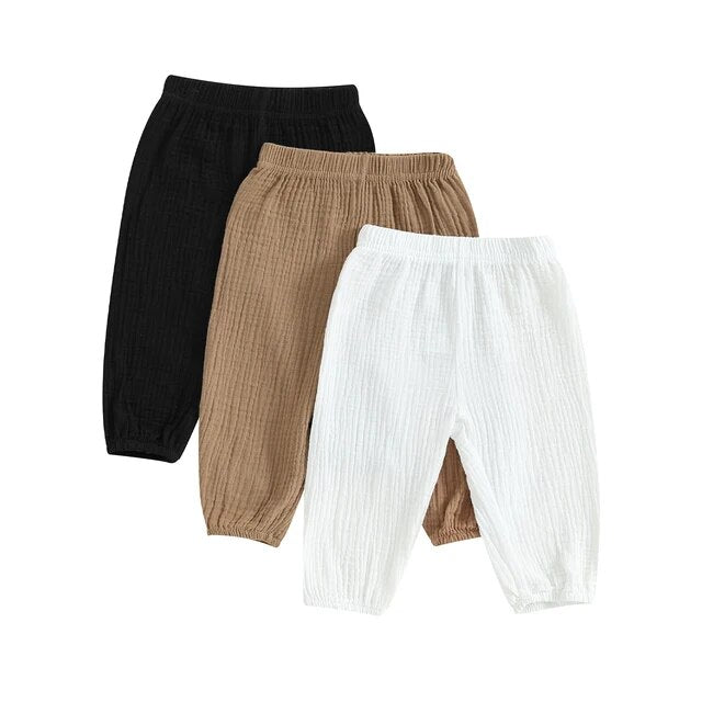 MUSLIN Pants Set of 3
