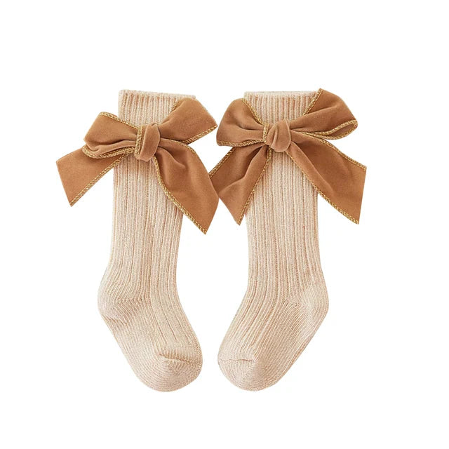 MARY Velvet Bow Socks