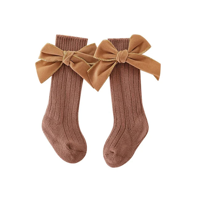 MARY Velvet Bow Socks