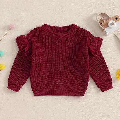 BELLA Ruffle Knitted Sweater