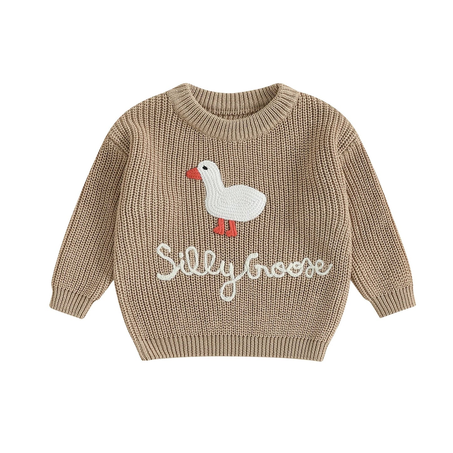 SILLY GOOSE Knitted Sweater