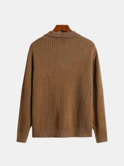 v-neck-polo-sweater-ribbed-cross-crown